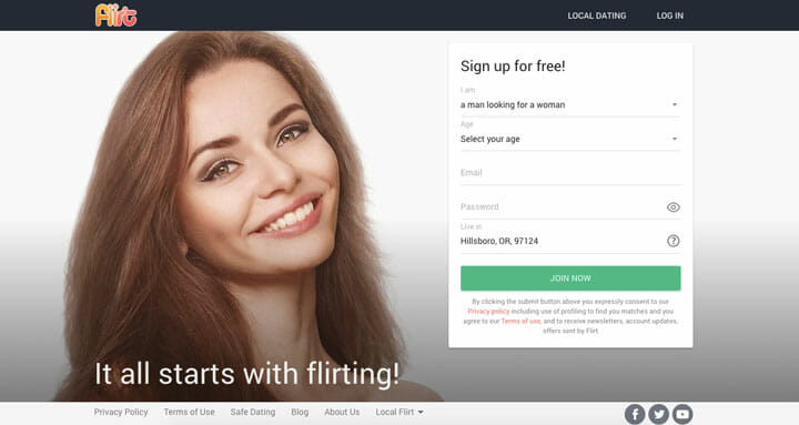 free online flirt and dating community